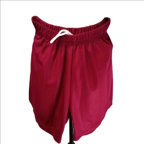 Augusta Sportswear Pants - Augusta Sportswear Burgundy Mesh Basketball Shorts Large